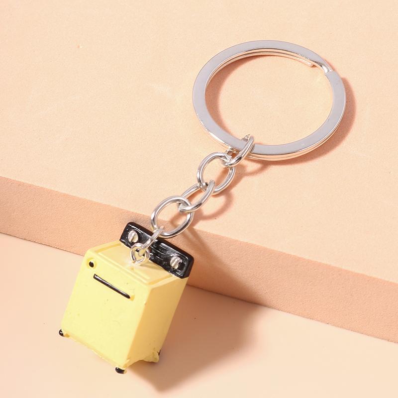 Cute Resin Simulated Sports Ball Keychain Football Rugby Key Ring Pendant for Women Girls Handbag Decor DIY Jewelry Gift