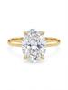 925 Sterling Silve 1-8CT Zircon Gorgeous Shiny Oval Stone Ring for Women Engagement Wedding Luxury High Quality Fine Jewelry