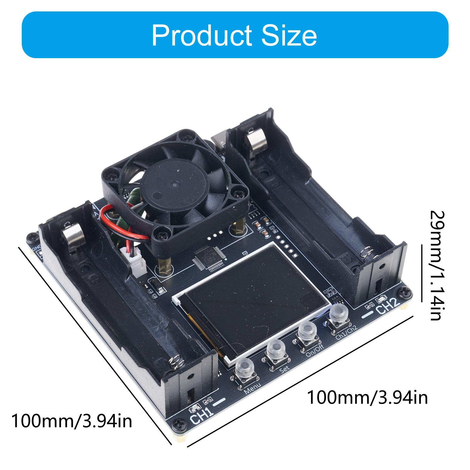 18650 Battery Double Channel Tester Multifunctional Capacity Internal Resistance Testing Real Time Monitoring 1