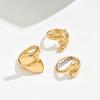 2025 new style jewelry, versatile ins metal geometric design ring, open index finger ring for women