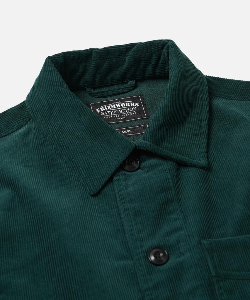 Frizmworks Corduroy Französische Arbeitsjacke _ Dunkelgrün