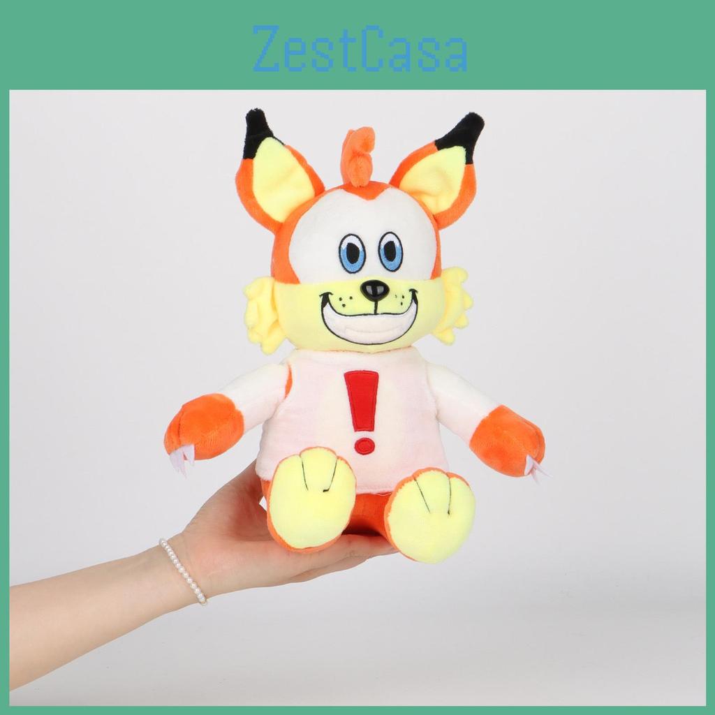 Plush Fox Bubsy Toy Animal Stuffed Doll Cartoon Kids Bedroom Decoration Gift
