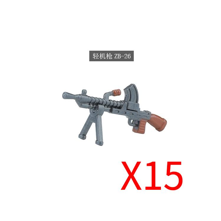 Military Soldiers Figures Weapons Building Blocks Accessories Two-color Guns Assault Sniper Rifles M16 M4 Model Bricks Toy Gift