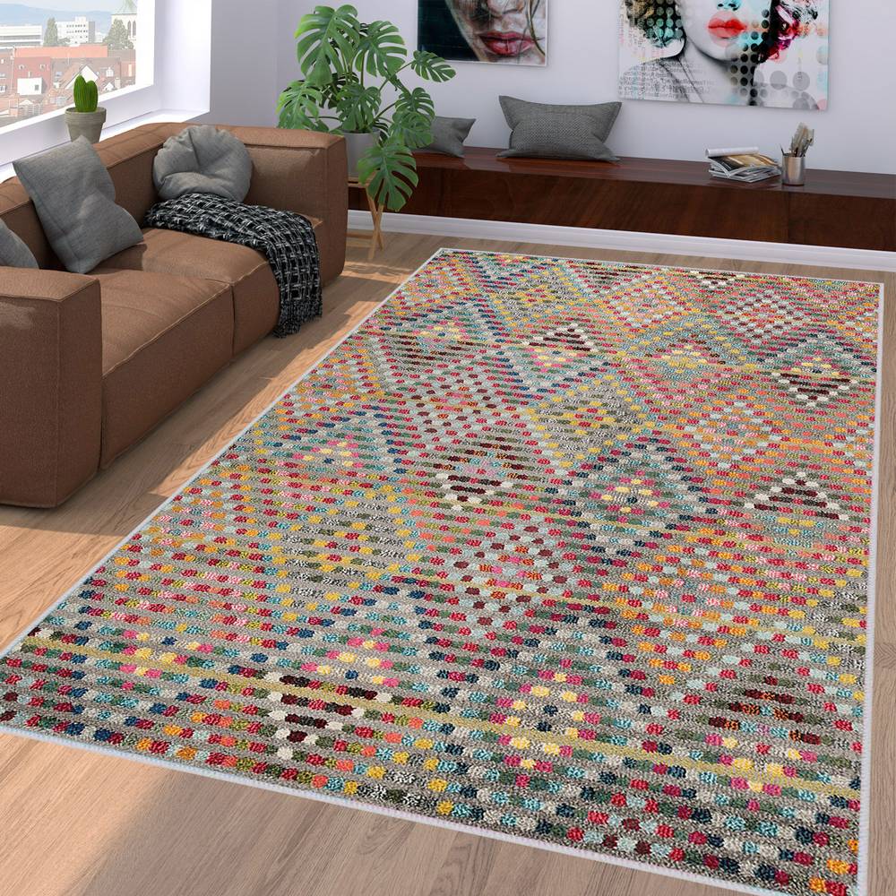 

Eliana Home Моющийся ковер с принтом LNA1110 50x80 красный