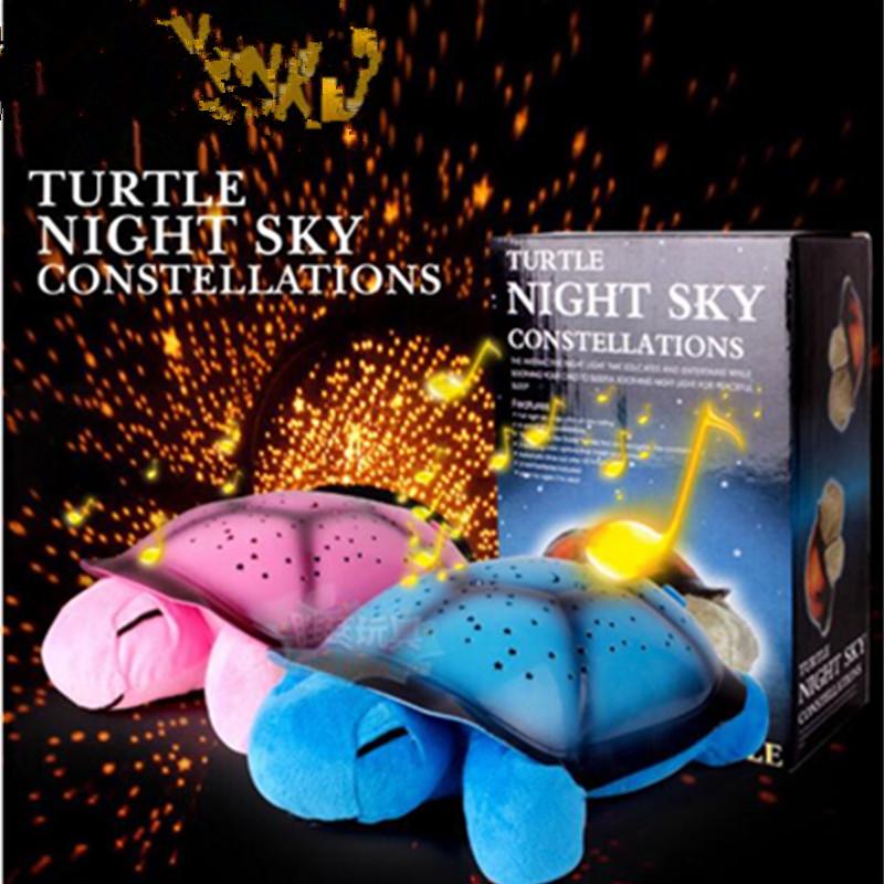 night light turtle projector lamp with music