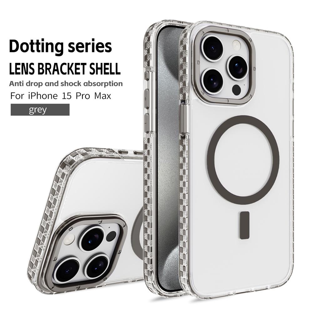 Transparent For Magsafe Magnetic Wireless Charge Phone Case For iPhone 16 14 11 12 13 15 Pro Max Hybrid Armor Protection Cover