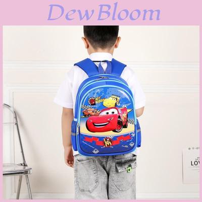 Adorable Cartoon-themed Boys Backpack Spacious Lightweight Breathable Nylon School Bag