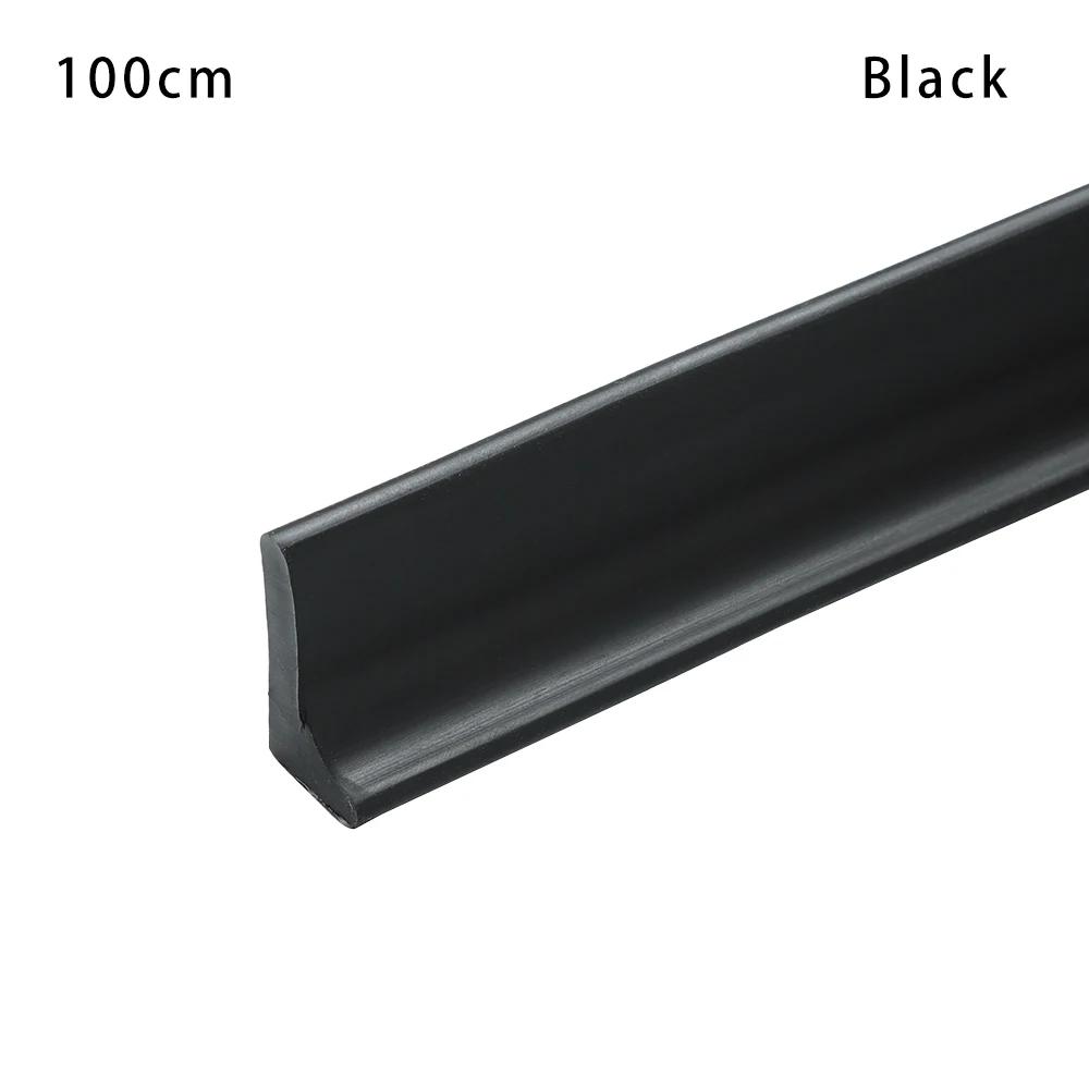1 Stück 100 cm selbstklebender Silikon-Badezimmer-Wasserstopper, Wasserhaltestreifen, biegsam, für Waschmaschine, Dusche, Dammbarriere