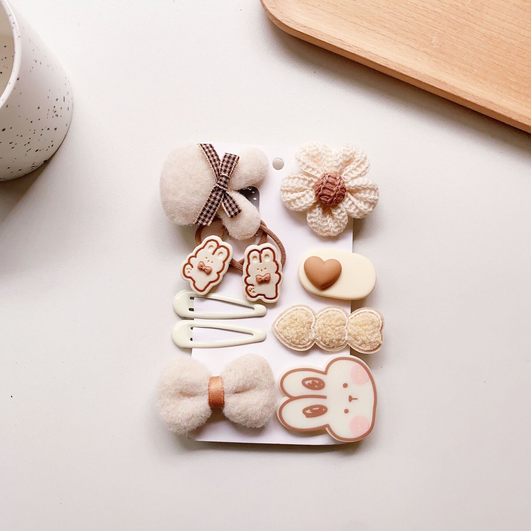 

Детская плюшевая заколка для волос на осень/зиму, заколка для волос для маленьких девочек, милый головной убор для маленьких девочек 10pcs