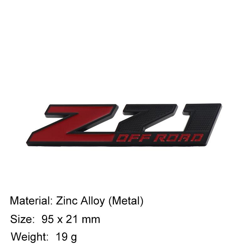 3D Premium Z71 4x4 ZL1 OFF ROAD for Z71 4x4 ZL1 Z71 OFF ROAD Car Engine Hood Fender Trunk Tail Rear Decal Emblem Badge Sticker