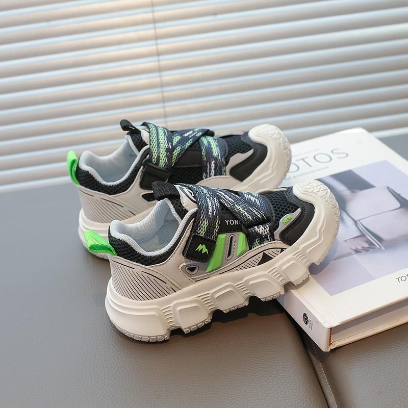 Kids Casual Sneakers for Boys Girls 2025 Autumn New Toddler Colorblock Versatile Sneakers Breathable Soft Sole School Footwear