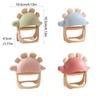 Soft Material Nursing Teething Toys Detachable Silicone Baby Teething Ring  Infant