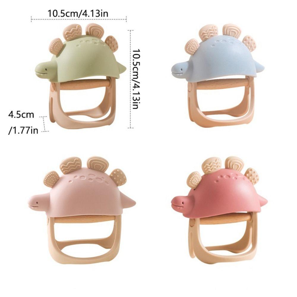Soft Material Nursing Teething Toys Detachable Silicone Baby Teething Ring  Infant