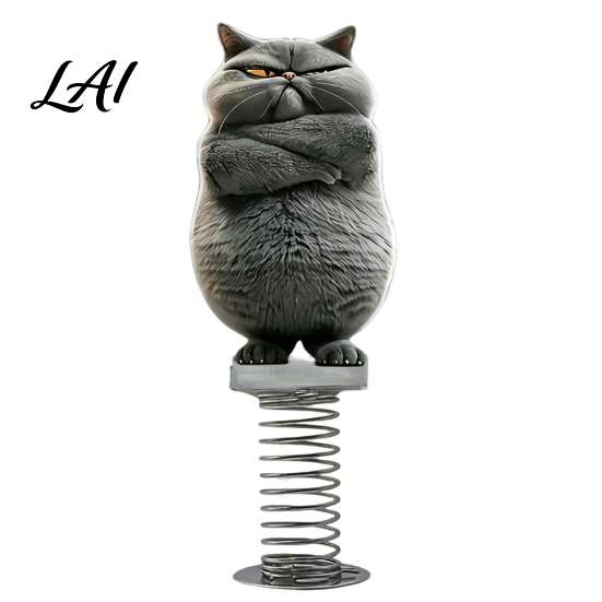 Fun Swaying Figures for Bicycle Handlebars Cute Cat/Dog Car Dashboard Ornaments 2D Flat Acrylic Decorations Decorative Animal Figurines with