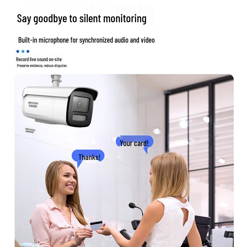 Hikvision 8MP 4K Outdoor Starlight Night Vision IP Camera CN plug (adapter included)