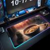 anime ramen Mouse Pad RGB Gaming Mousepad Big LED Pad PC Desk Mat Luminous Mouse Pad Large Keyboard Mats Table Rug With Backlit