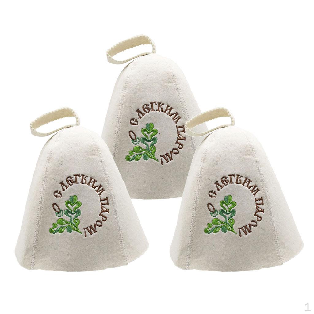 

3x Шапка для русской бани из войлока, размер унисекс #11