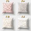 Nordic Marble Car Waist Pillow Sofa Pillow Case Velvet Cloth Printing Creative Home Office Pillow