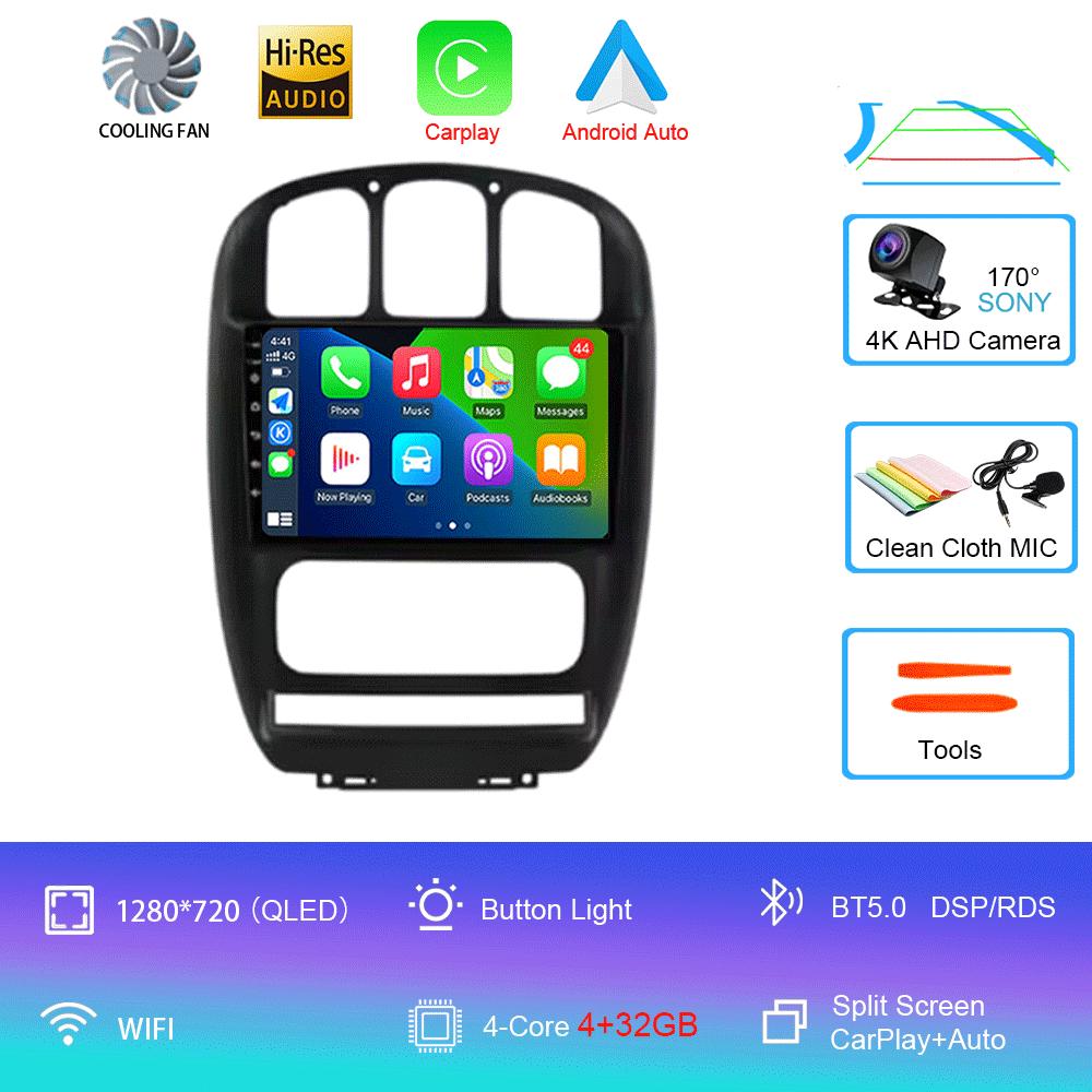 For Dodge Caravan 4 For Chrysler Grand Voyager RS 2000 - 2012 Android 14 Carplay Auto Car Radio Multimedia Video Player Screen