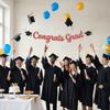 Glitter Decor Graduation Party Banner Garland Graduation Hanging Banner  Photo Background