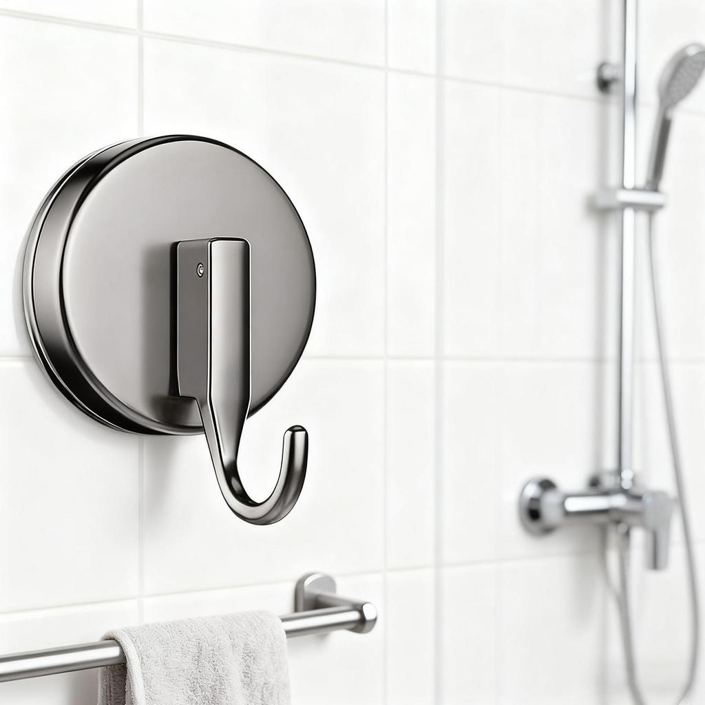 Heavy Duty Suction Cup Hooks Strong Hold No Drill Hanger Adjustable Waterproof Hook For Glass Tile Wall, Bathroom Kitchen