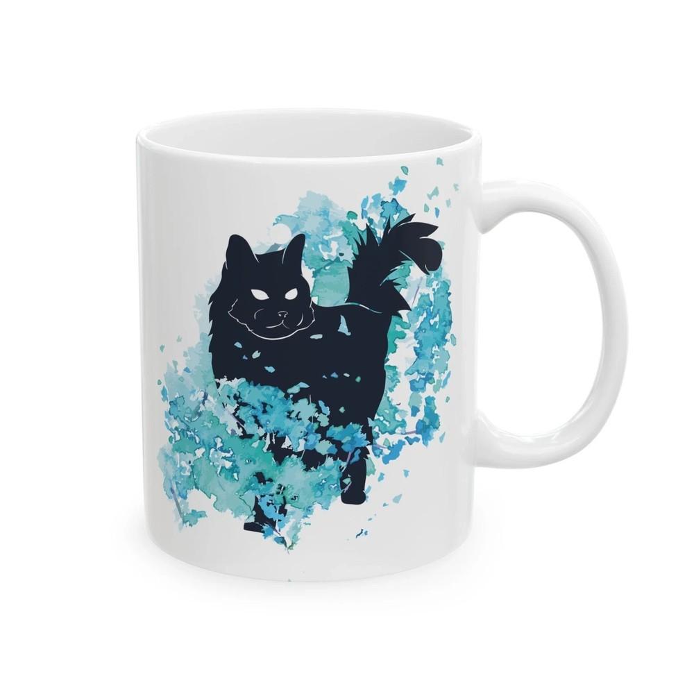 Black Cat Ceramic Mug 11oz Unisex T-Shirt L