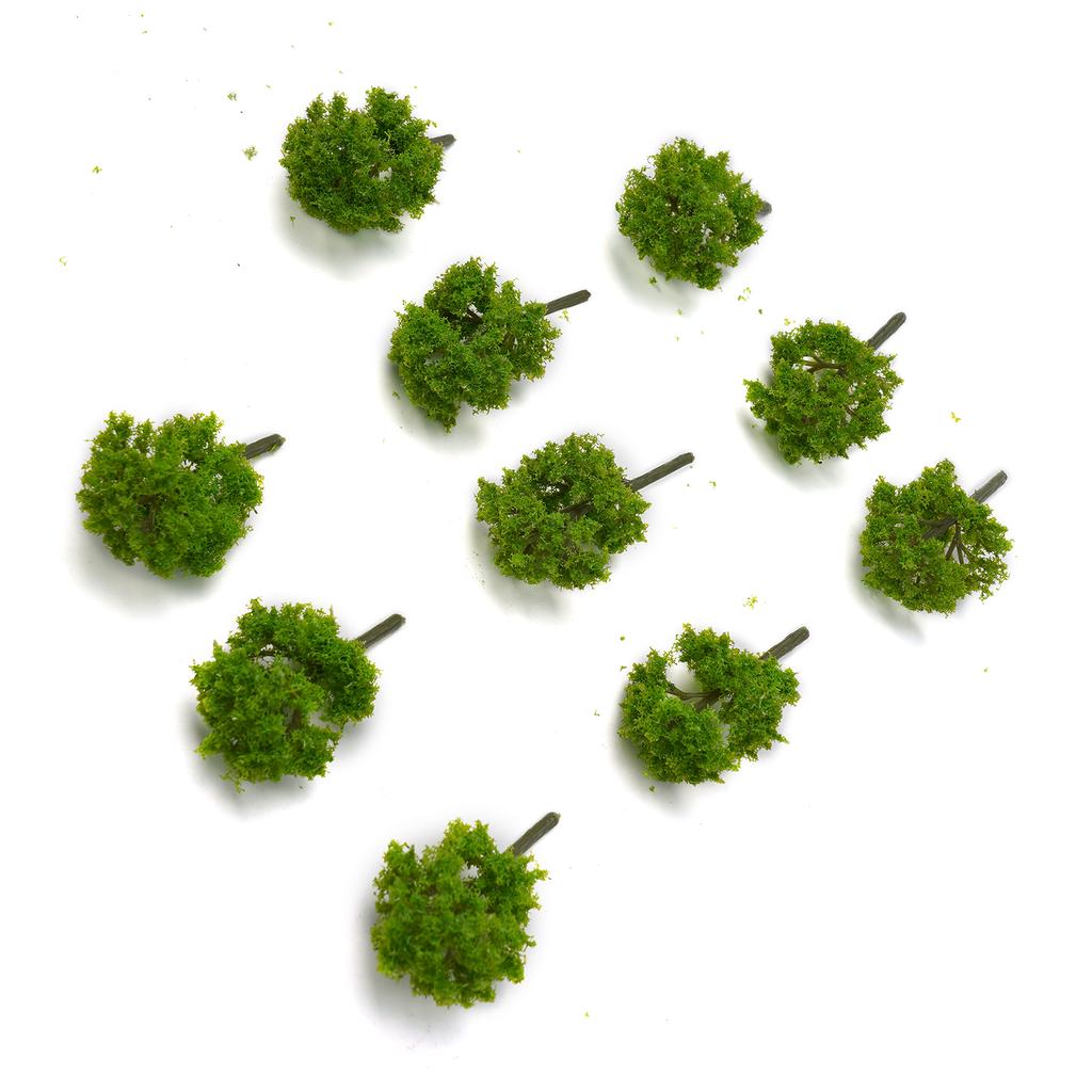 10Pcs 7cm Trees Model Garden Wargame Train Railroad Micro Landscape Park Scenery Scale Tree