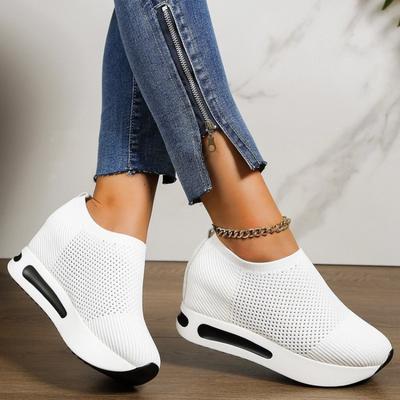 Große Größe Fly-gewebte Sport-Einzelschuhe Damen Frühling und Herbst neue atmungsaktive Zhuotian Freizeitschuhe
