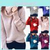 Eleganter Damen Winter Warmer Rollkragenpullover Perfekt Für Kalte Tage