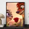 Diamond Painting 5D DIY Zootopia Judy and Nick Fan Art Illustration Art Mosaic Embroidery Decoration Cross Stitch Gift