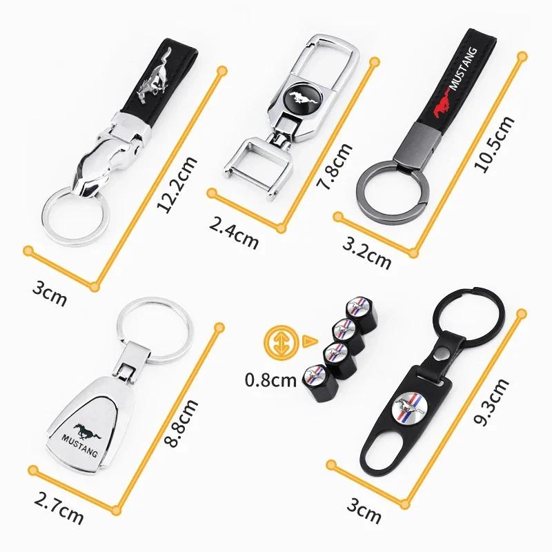 Nieuwe 2026 Auto Sticker Metaal 3D Auto Sleutelhanger Renpaard Embleem Badge Sleutelhanger sleutelhanger Sleutel Ketting voor Ford Mustang Shelby GT 350