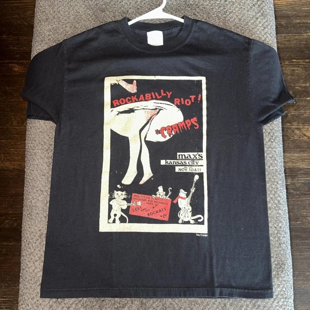 The Cramps Max’s Kansas City Rockabilly Black Unisex Shirt Reprint S-5XL Unisex T-Shirt S