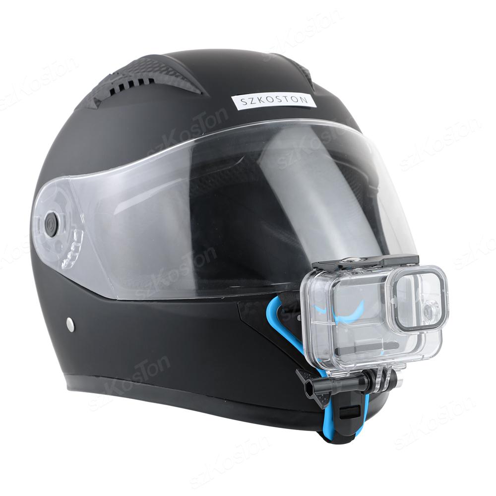 Motorcycle Helmet Chin Strap Mount For GoPro Hero 12 11 10 9 8 Insta 360 X3 GO 3 Xiaomi Yi SJCAM DJI Action 3 4 Accessories