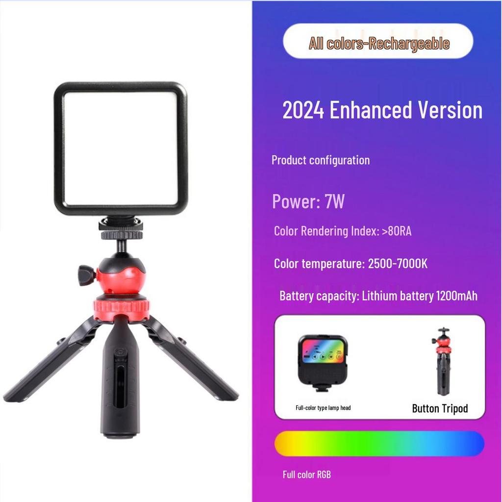 Tragbares RGB-Fotografie-Ringlicht mit einstellbaren Warm-/Kaltlichteinstellungen