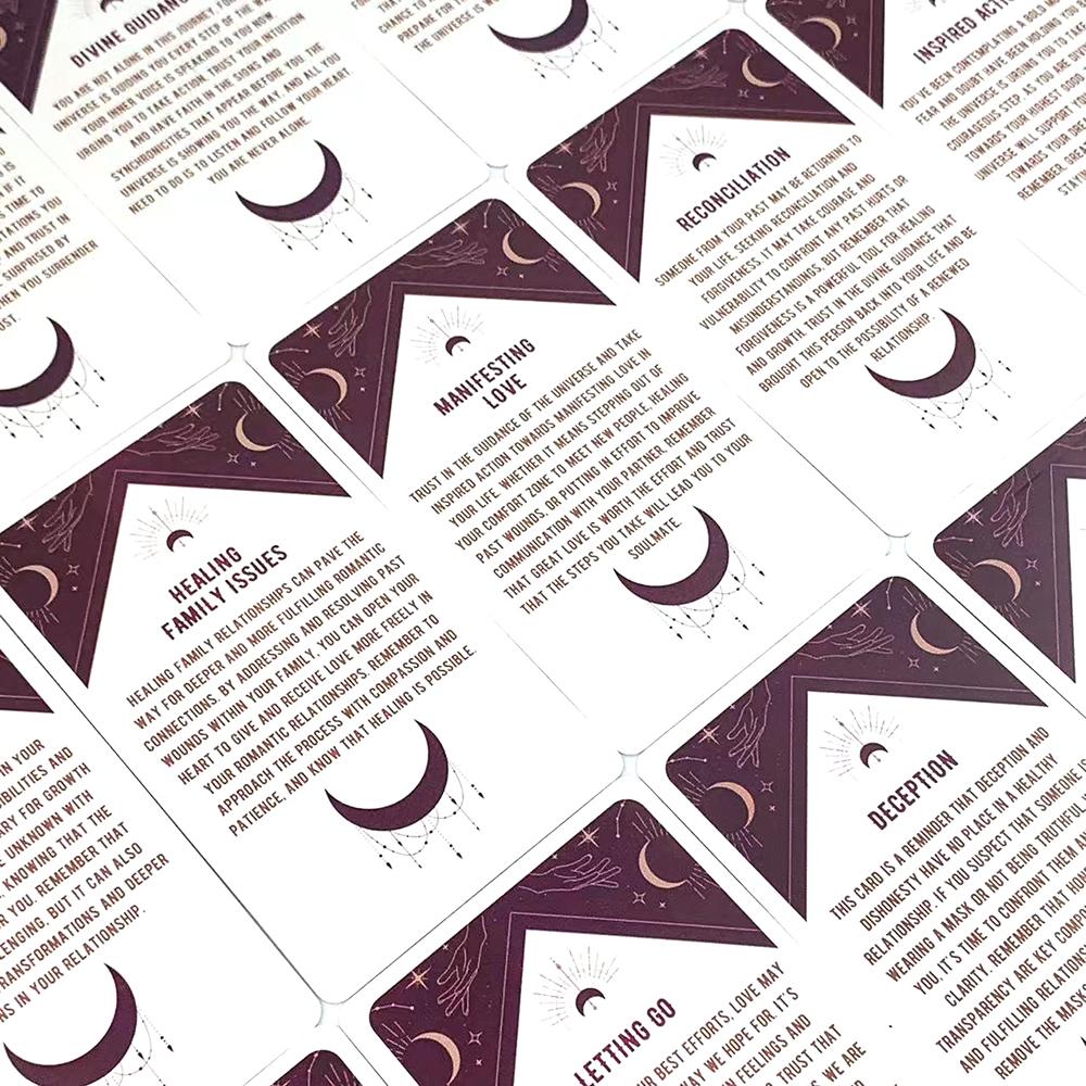 Cosmic Connections Oracle A 54 Cards Deck Classic Fate Divination Card Game ,Great For Beginners, Meditation & Party Games