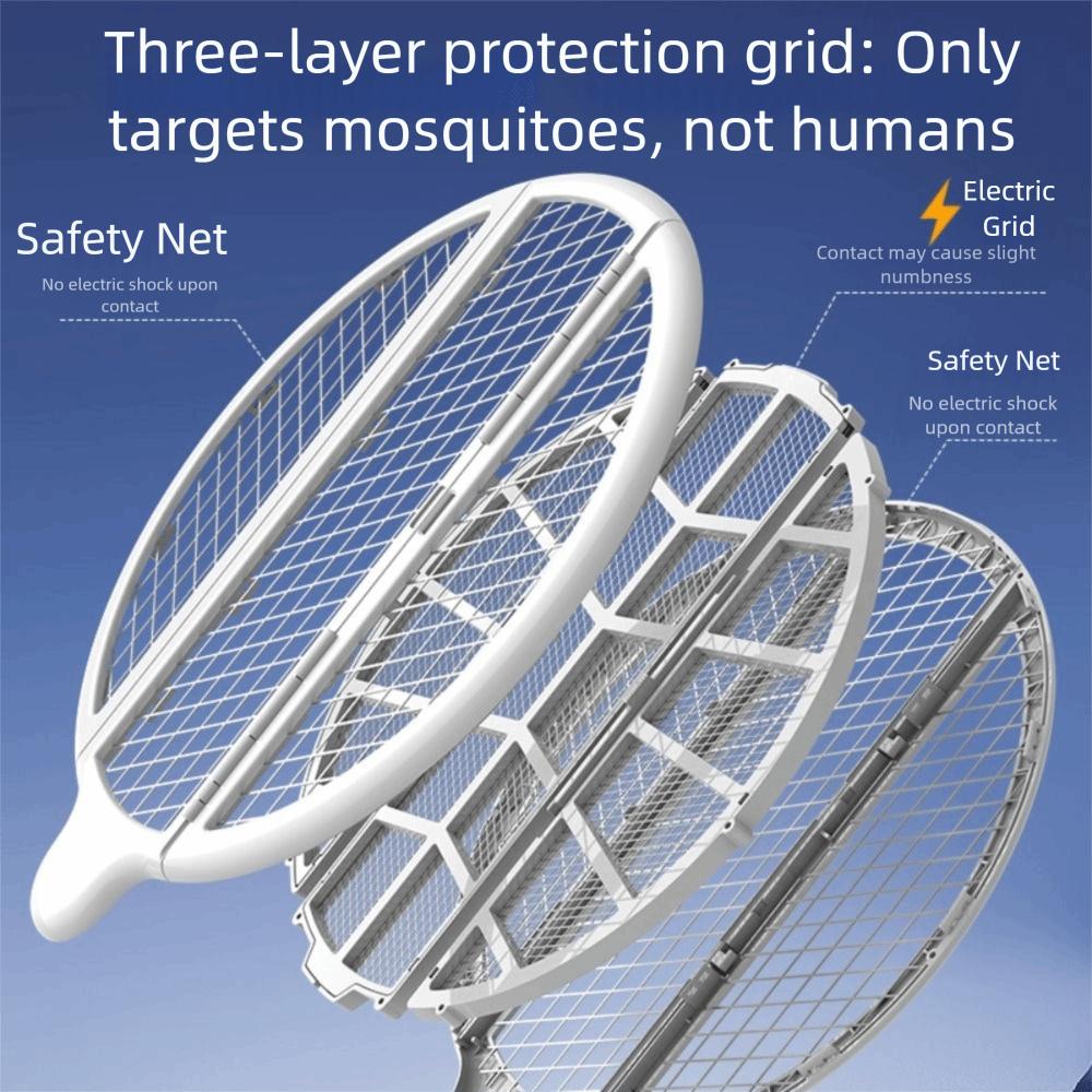 Rechargeable Battery Electric Mosquito Swatter Electric Swatter Automatic Attracting Lamp  Home Use