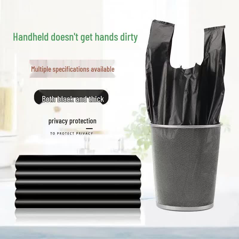 Vest-Style Thickened Large Plastic Garbage Bags