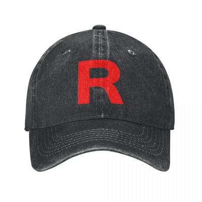 Ash Rocket Baseball Caps Vintage Distressed Denim Washed Anime Sun Cap for Men Women Outdoor Running Golf Hats Cap