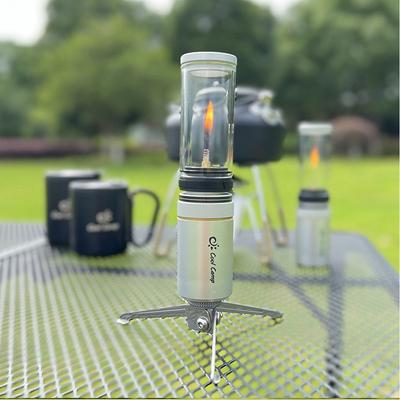 Tragbare helle Camping-Laterne, Gaslicht, Outdoor, Angeln, Picknick, Zelt, Gaslampe, Hausgarten, Glaslampe