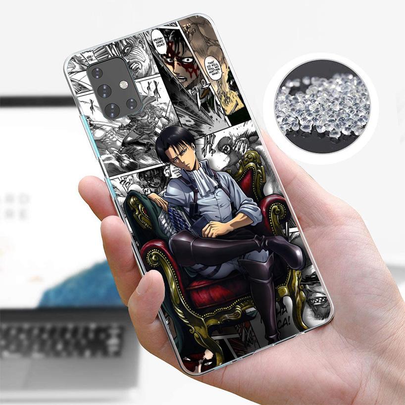 Attack Anime Phone Case For Samsung Galaxy A52 A32 A22 A12 A51 A31 A50S A30S A20S A10S Note 20 Ultra 10 Plus S10 A72 A71 Galaxy