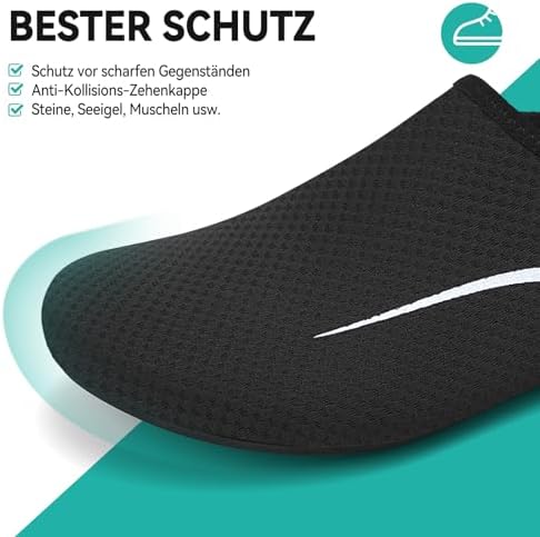Unisex Quick-Dry Water Shoes Aqua Socks Non-Slip Swim Shoes for Beach Pool Surf Yoga Lightweight Fast Drying Sizes 35-47 EU