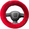 Fluffy Steering Wheel Cover For Women, YUNXNYC Fuzzy Winter Fashion Wool Fur Soft Furry Steering Wheel Covers Warm Plush Non-Slip Car Decoration