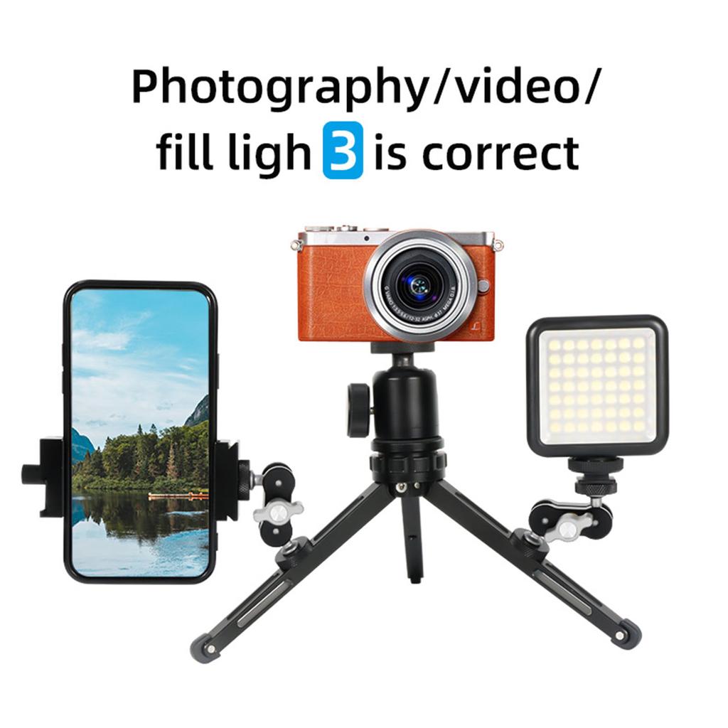 Aluminum Alloy Portable Adjustment Bracket 1/4 Magic Arm Tripod Cell-Phone Photography Fill Light External Strange Hand