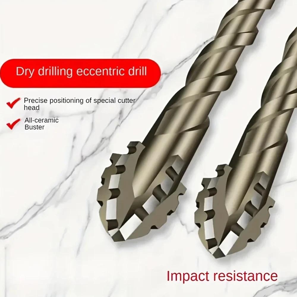 7Pcs/set Four Flute Sawtooth Drill Bit For Glass Tile Concrete Metal Drilling Tools High Performance Drill Bit Set 3-12mm New