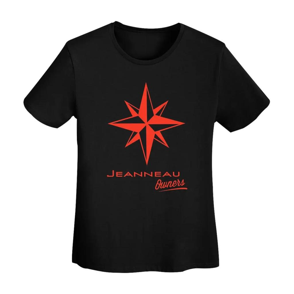 Jeanneau Yachts TShirt Women Short Sleeve T Shirts Crew Neck Clothing Cotton Summer Tees Streetwear