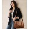 Soft Leather Splicing Large-capacity Handbag Women's Shoulder Bag