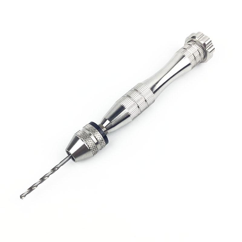 Precision Hand-Twisted Drill for Gundam Models and Hand-Painted Figures - DIY Alloy Hand Drill for Manual Drilling and Diamond Hole Punching.