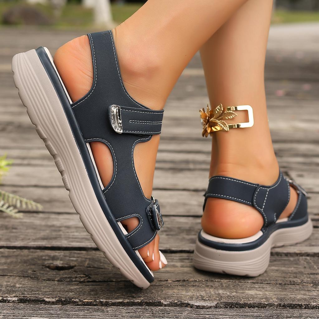 Fashion Summer Wedge Sandals for Women 2025 New Fashion Beach Shoes Woman Lightweight Casual Platform Plus Size Sandals Women