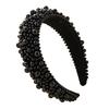 Imitation Pearl Hair Hoop Wide Heightened Headband Flexible Comfortable Fit Hair Hoop Hair Accessory