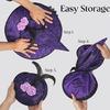 Soft Fashionable Hat Gothicism Witch Costume Hat Outdoor Activity Hat for Female Theme Party Headwear